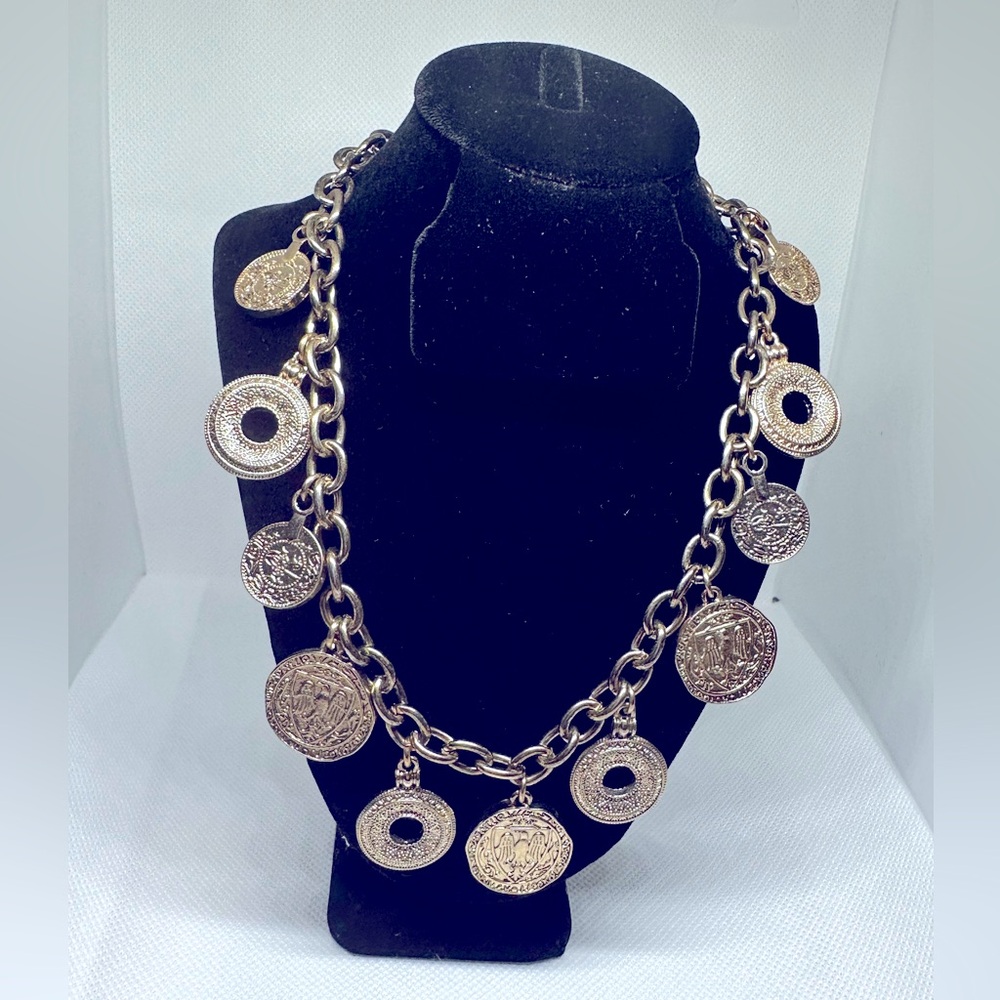 COPY - ZARA Women Gold Tone Charm Necklace - Picture 1 of 15